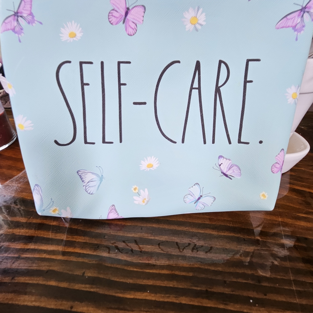 Self-Care Cosmetic Bag with Butterfly Design